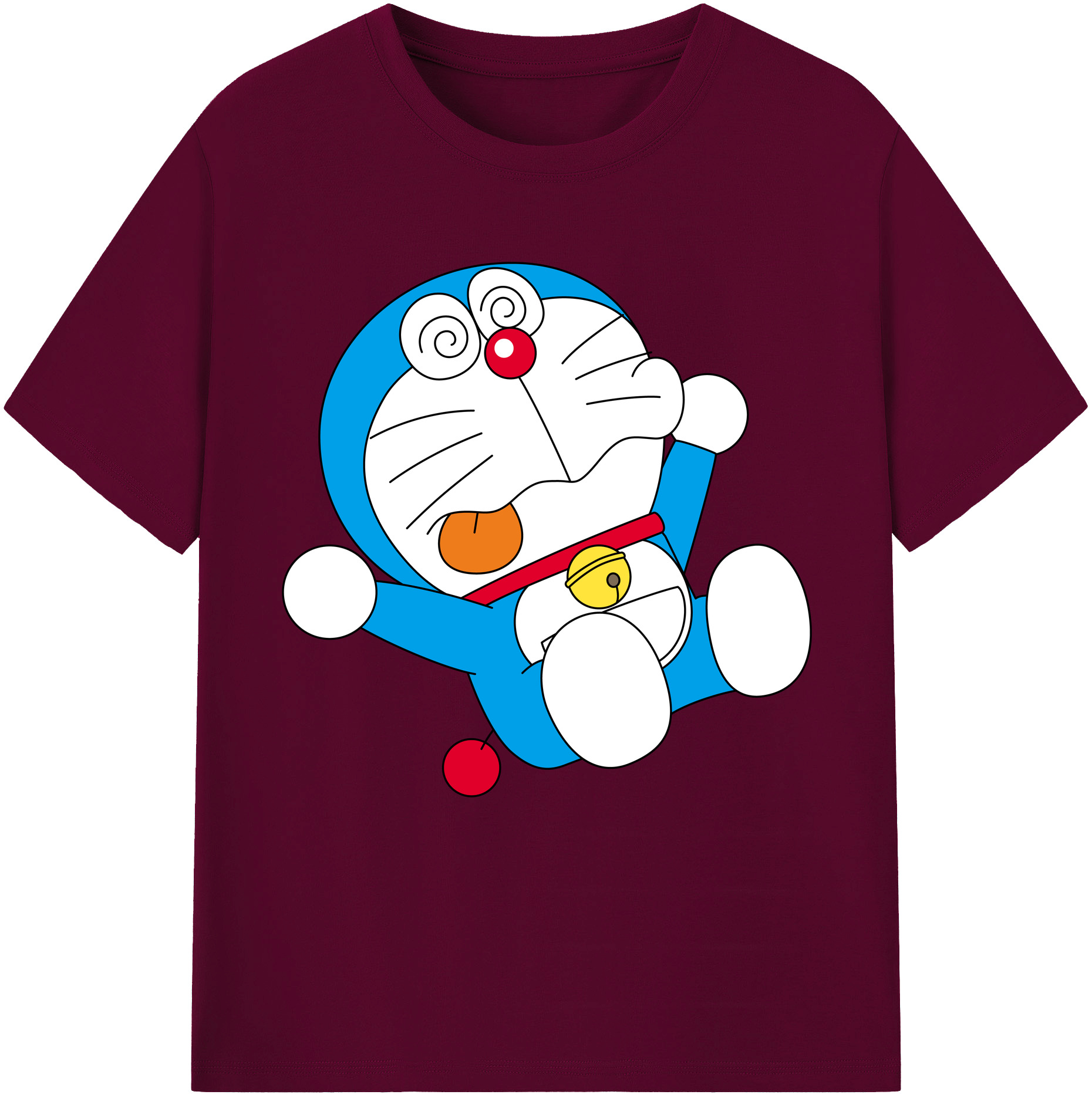 （画像用） ドラえもん Doraemon レディースカジュアルプリントTシャツ（綿100％）